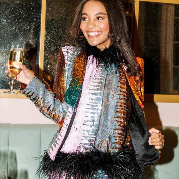 Sequin Multicolor Blazer